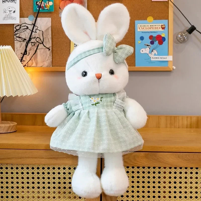 Peluche Coniglio Carino 30 Cm Morbido Cuscino Bambola Neonati Regalo Compleanno Per Bambini Giocattolo Per Sonno