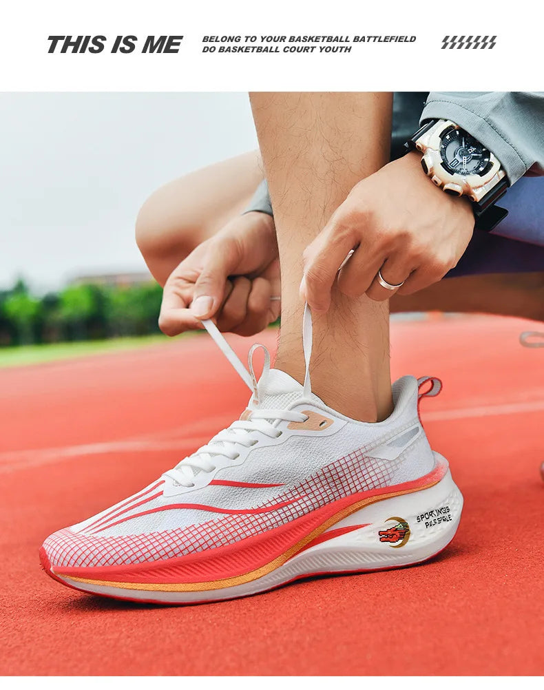 Scarpe da Corsa Sound Friction Rabbit 7PR con Piastra in Carbonio Traspiranti Leggere Sneakers Casual Unisex