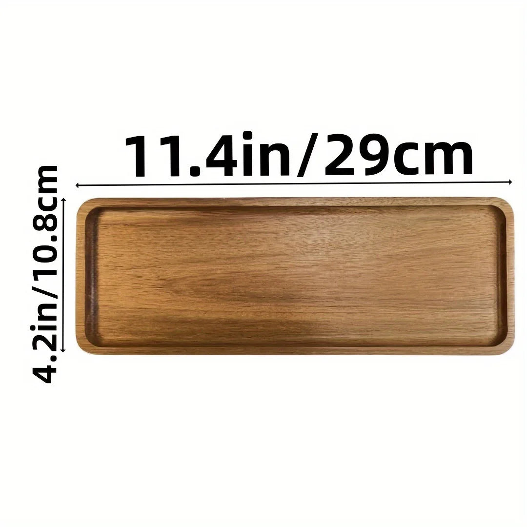 Piatto Di Frutta Giapponese In Legno Massello Rotondo Vassoio Snack Multidimensionale Ad Alto Valore Allingrosso