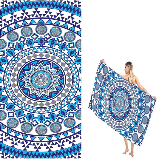 Telo mare in microfibra, teli mare per adulti oversize, asciugamano da piscina senza sabbia ad asciugatura rapida per nuoto, sport, spiaggia