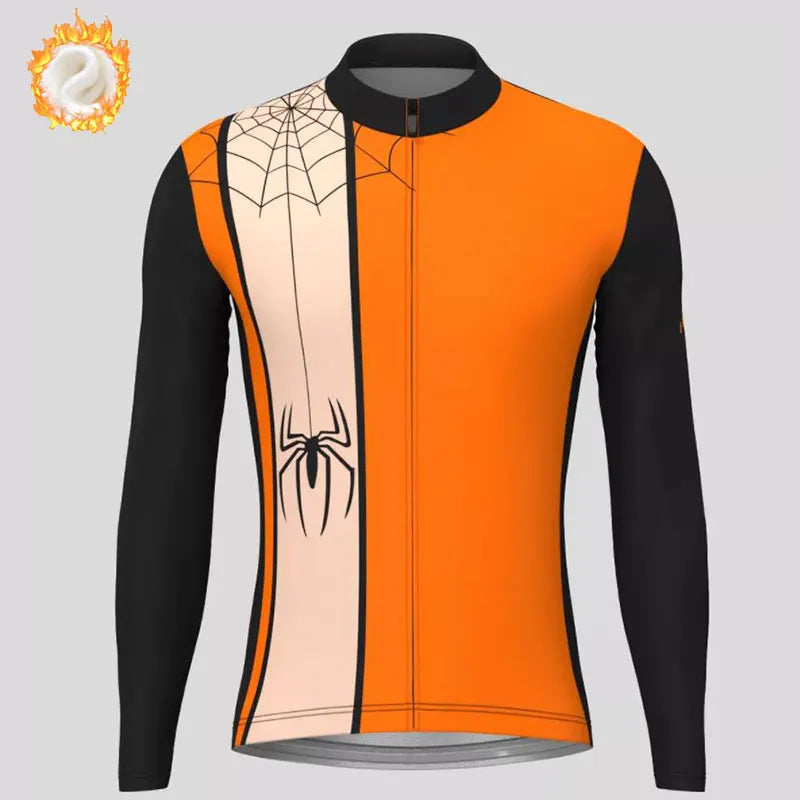 Maglie Da Ciclismo Invernali In Pile Termico Uomo Maniche Lunghe Giacche Da Bicicletta Calde Motivo Halloween 2023