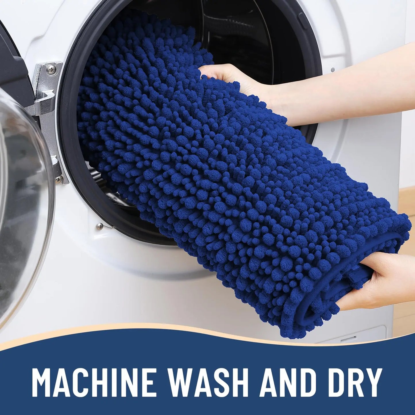 Kitinjoy Tappetino Da Bagno Lusso Assorbente Morbido E Spesso In Peluche Antiscivolo Grande Per Doccia