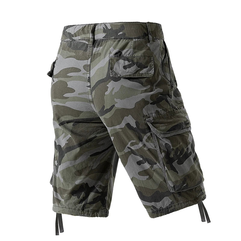 Pantaloncini Cargo Estivi Da Uomo In Cotone Con Tasche Multitasche Per Spiaggia E Tempo Libero Casual Primavera
