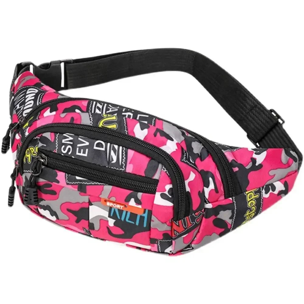 Marsupio Impermeabile Da Esterno In Tela Alta Capacità Stile Coreano Per Sport All Aperto Banana Bag Uomo Donna