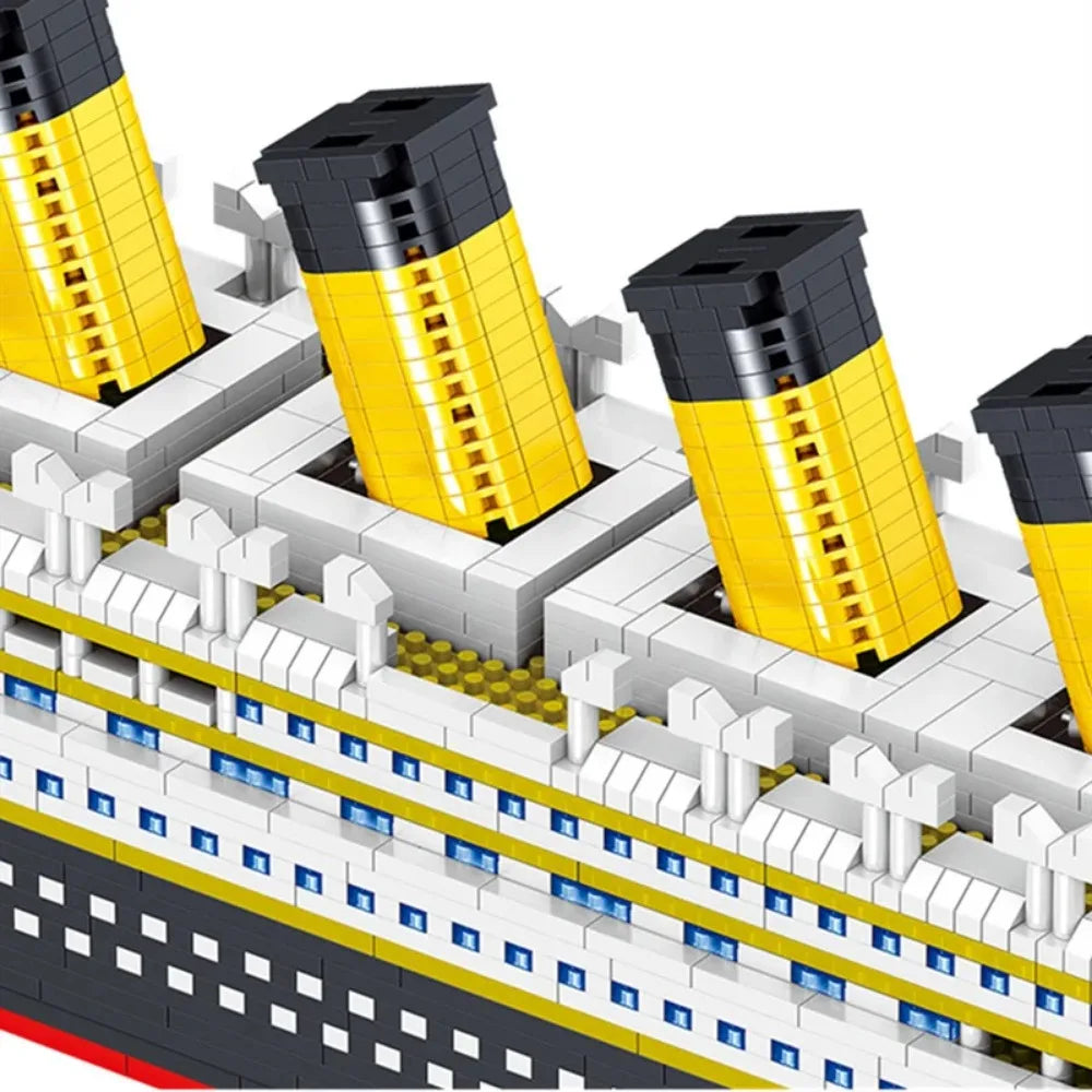 Oltre 4000 Pezzi Titanic Modello Nave Da Crociera Blocchi Costruzione MOC Barche Giocattoli Da Costruzione Regalo