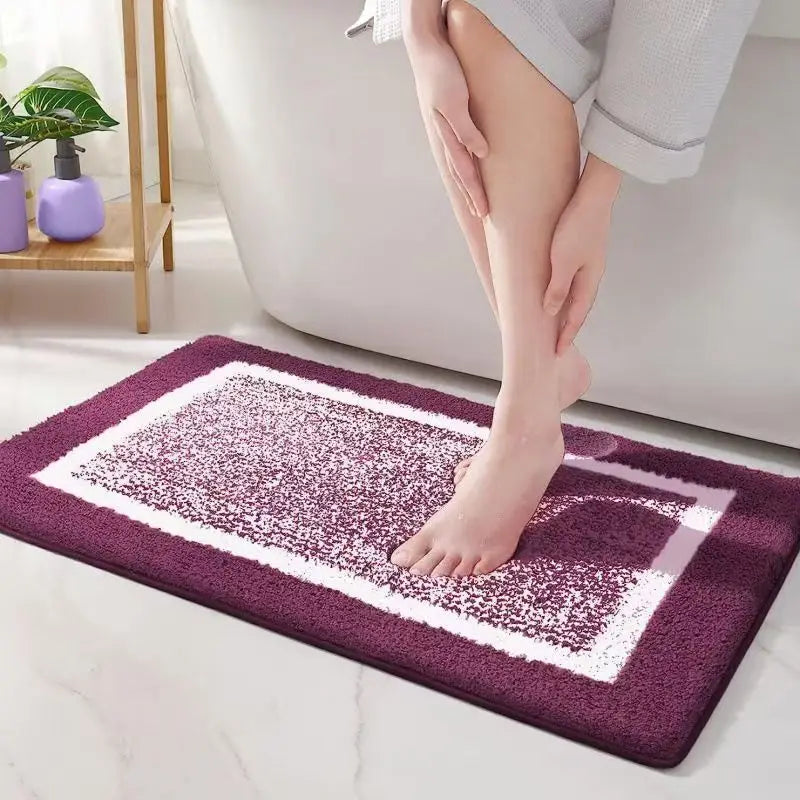 Tappetino Da Bagno In Finto Cashmere Assorbente Per WC E Porta Del Bagno Ad Asciugatura Rapida