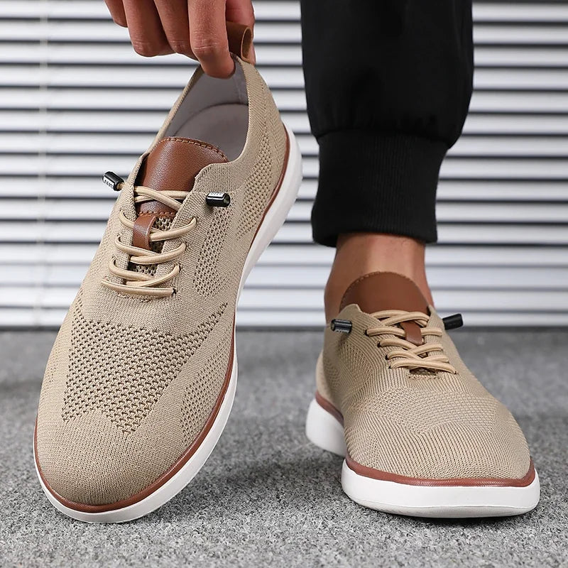 Scarpe Leggere Da Uomo Lavorate A Maglia Comode Per Tutto Il Giorno Con Vestibilità Eccellente Per Trekking Quotidiano