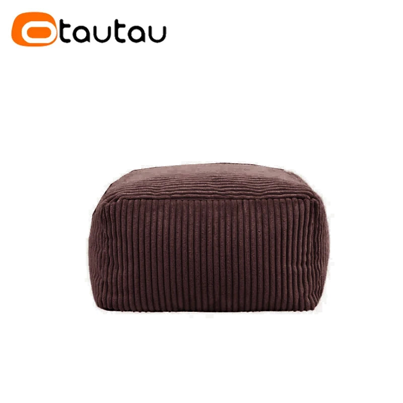 Otautau Pouf In Velluto A Coste Senza Riempitivo Pavimento Beanbag Sedia Lettino Ottomano Mobili Senza Telaio DD025