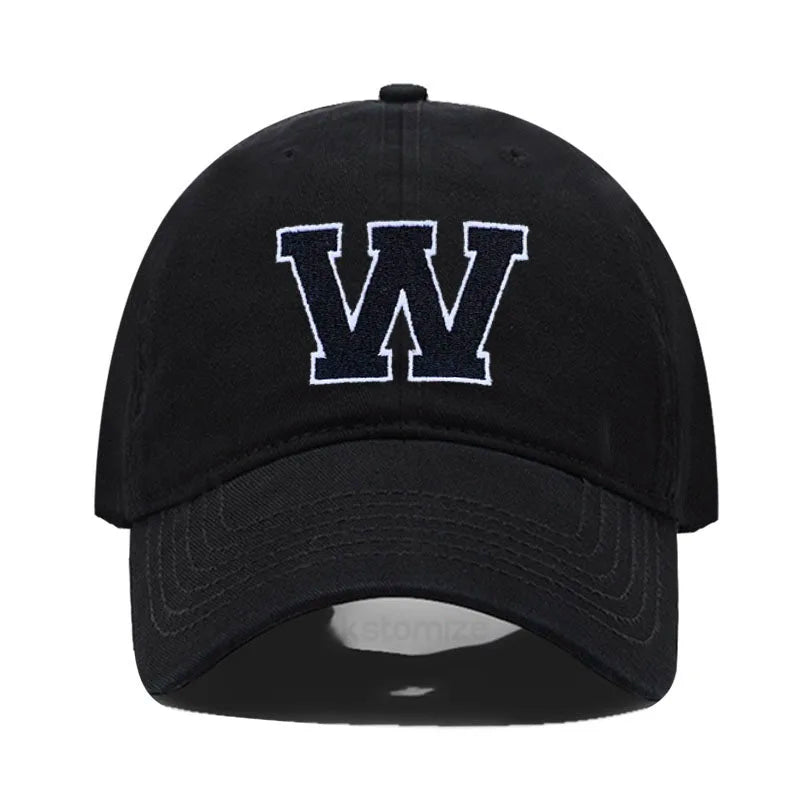 Berretto Da Baseball Unisex Ricamato Lettera AZ Cotone Morbido Alta Qualità Protezione Solare Snapback