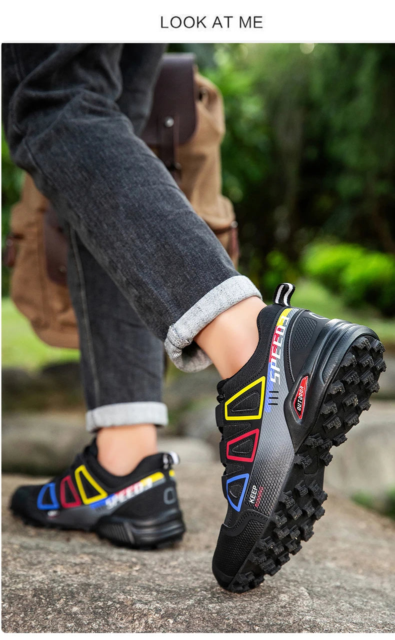 Scarpe Da Ciclismo Da Uomo Impermeabili Traspiranti Esterni Montagna Antiscivolo Resistente Usura Allenamento Trekking