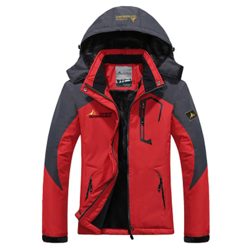 Parka Invernale Da Uomo Antivento Frangivento Plus Con Pelliccia Calda E Spessa Giacche A Vento Militari Senza Cappuccio