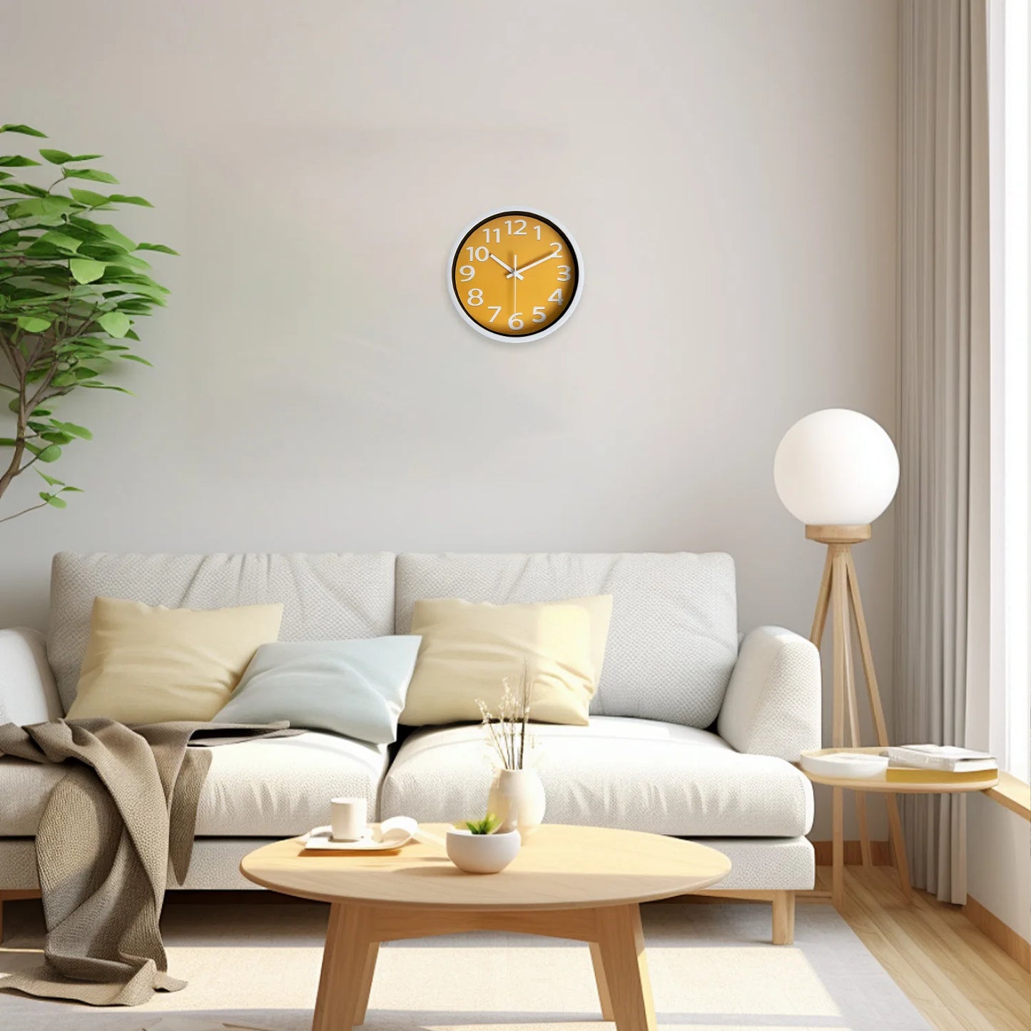 Orologio Da Parete In Vetro Plastica Con Motivo Moderno Da 8 Pollici Per Soggiorno Letto Cucina Decorazione Interni Quarzo Silenzioso Regalo