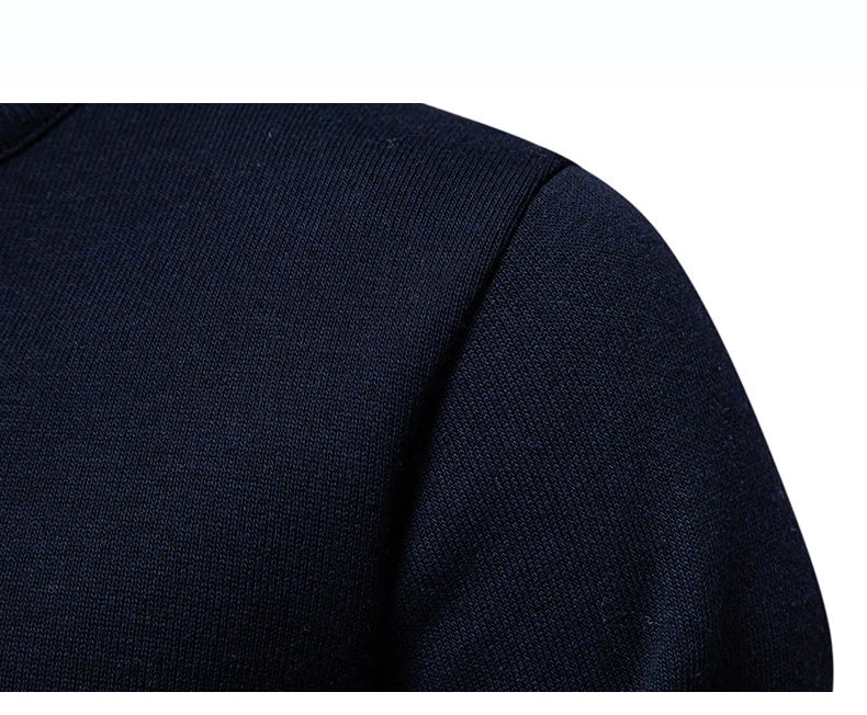 Maglione Uomo Pile Spesso Autunno Inverno Slim Fit Con Mezza Cerniera Collo A O Solido Versatile Nuovo