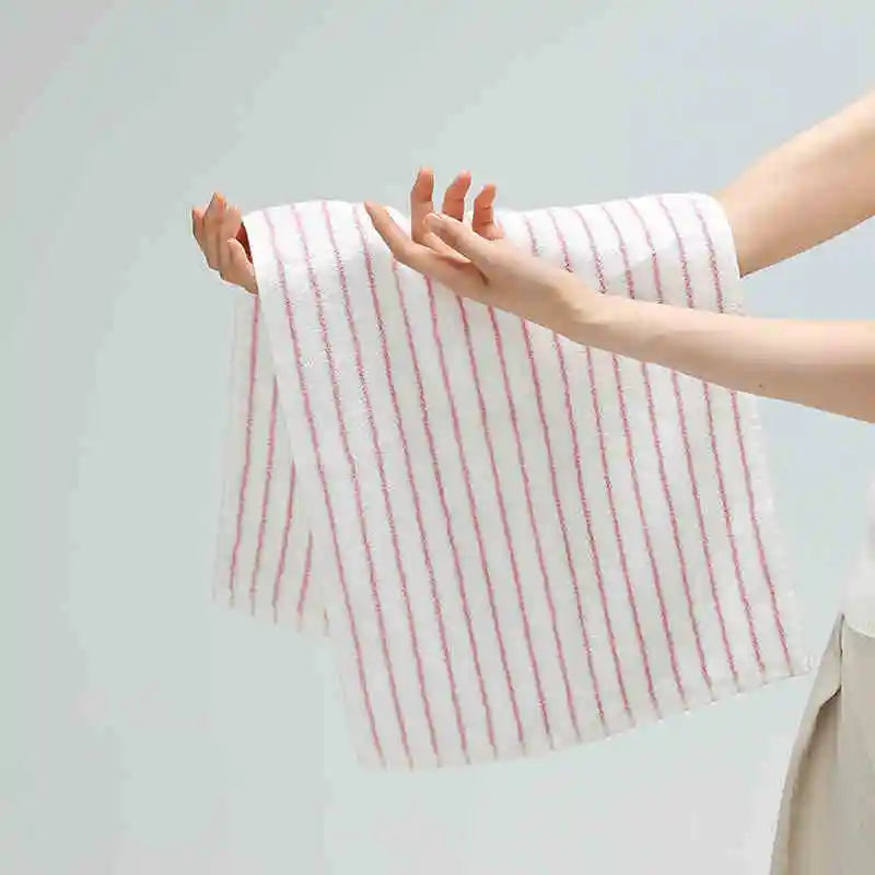 Asciugamano In Cotone A Righe Retrò 70x140 Cm Morbido E Assorbente Per Casa Palestra Cucina