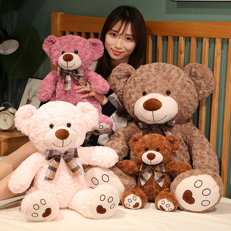Orso Peluche Con Papillon Kawaii 35 50 60 Cm Cuscino Morbido Per Bambini Ragazze Regalo Perfetto Per Bimbi E Ragazze