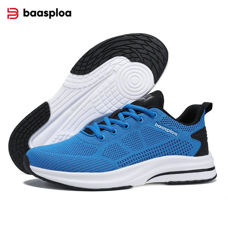 Baasploa Scarpe Da Corsa Uomo Traspiranti Leggere Comfort Massaggio E Aumento Altezza Design Moderno Per Esterni
