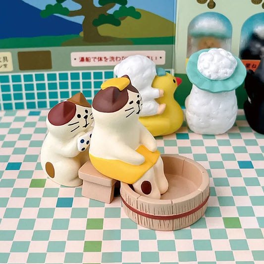 Gatto Limone In Resina Miniatura Pomelo Bath Series Decorazione Da Scrivania Regalo In Stile Giapponese Per Bambini 2024