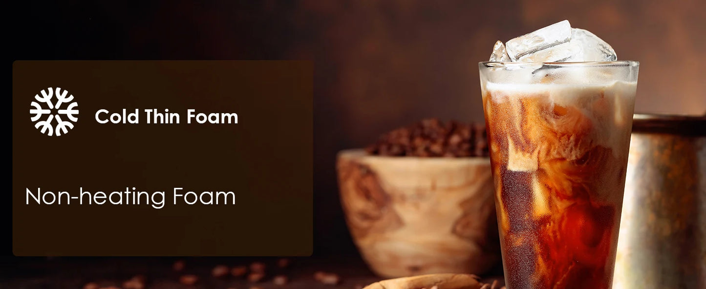 Biolomix Montalatte Intelligente 5 in 1 con Display Touch LED Schiuma Calda e Fredda per Caffè e Latte