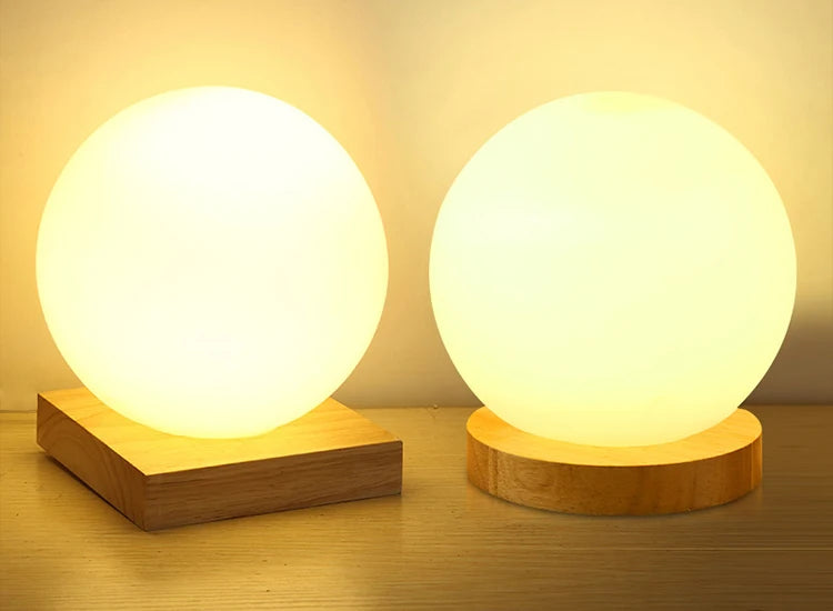 Adelier Lampada Da Tavolo Moderna Ferro Corpo Bianco Base In Legno Giallo Telaio Per Camera Da Letto Soggiorno Lettura