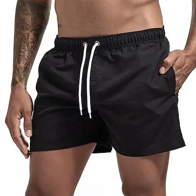 Pantaloncini da Bagno da Uomo da Surf ad Asciugatura Rapida Traspiranti con Coulisse e Tasche per Spiaggia Estiva
