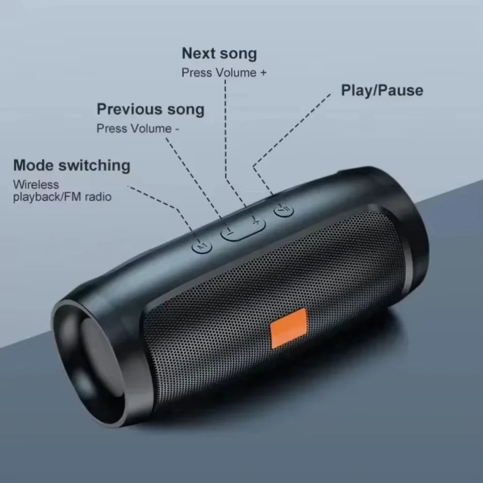 Lenovo Altoparlante Bluetooth Portatile Con USB TF Doppio Subwoofer Per Esterni Stereo Wireless FM