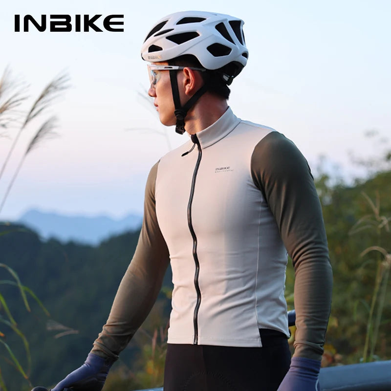 Maglia Da Ciclismo Uomo Slim Fit Invernale Manica Lunga Termica In Pile Con Zip Integrale Per Bici Abbigliamento Freddo