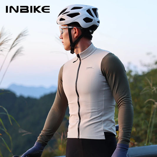 Maglia Da Ciclismo Uomo Slim Fit Invernale Manica Lunga Termica In Pile Con Zip Integrale Per Bici Abbigliamento Freddo