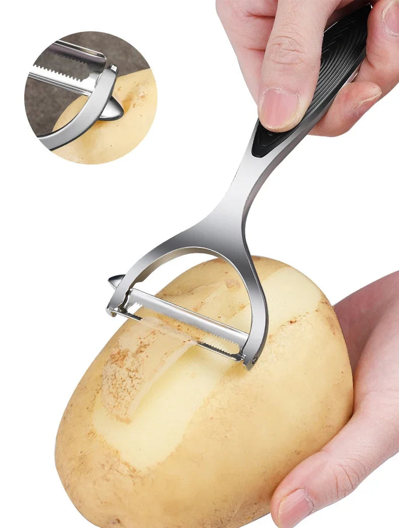 Pelapatate In Acciaio Inossidabile Multifunzionale Grattugia Per Carote Utensili Da Cucina Accessori