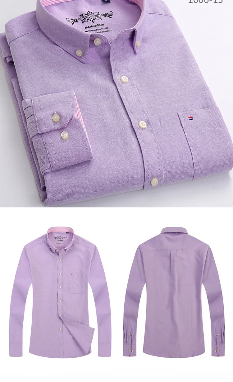 Novità Camicia Da Uomo Slim Fit Maniche Lunghe Formale Con Tasca Singola In Morbido Cotone Scozzese Per Ufficio