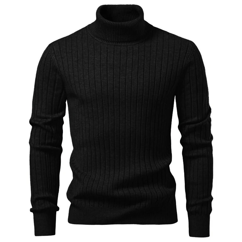 Animal Game Maglione Dolcevita Da Uomo A Righe In Lana Caldo Per Autunno Inverno Stile Casual