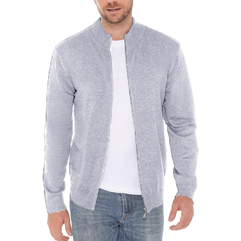 Cardigan Da Uomo Con Cerniera In Poliestere Caldo Animal Game Streetwear Per Look Moderno Autunno Inverno