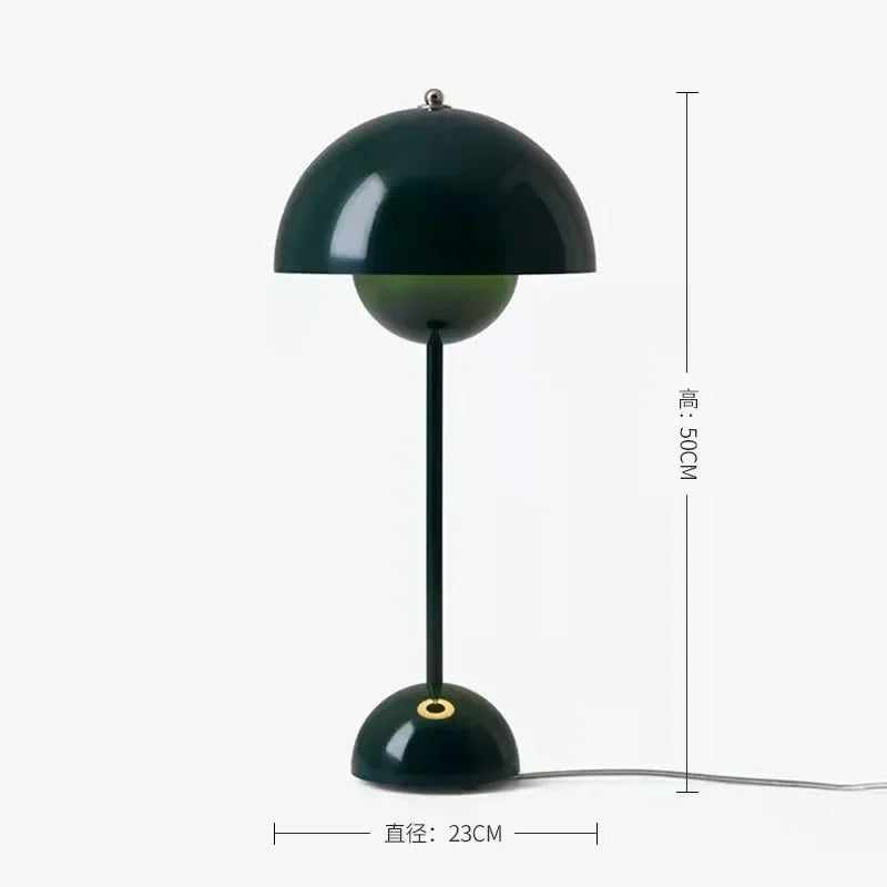Lampada Da Terra Danish Bud Con Lampadina E27 Per Illuminazione Luce Da Tavolo E Scrivania In Ferro