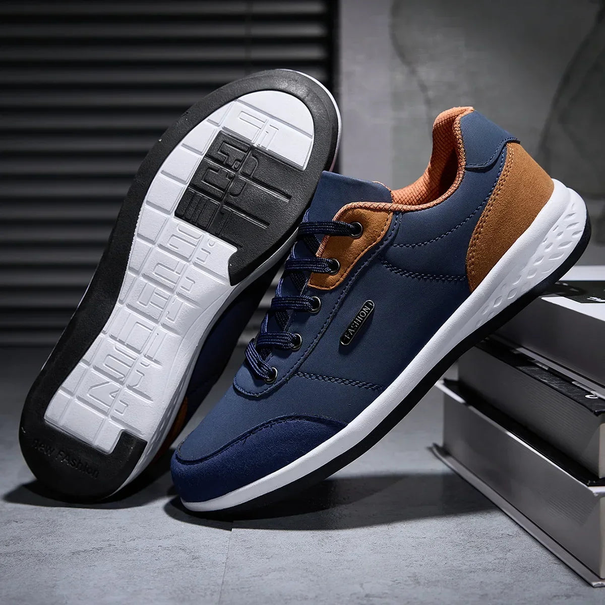 Scarpe Da Uomo Impermeabili Primavera Autunno Sneakers Da Passeggio In Pelle Antiscivolo Per Tempo Libero