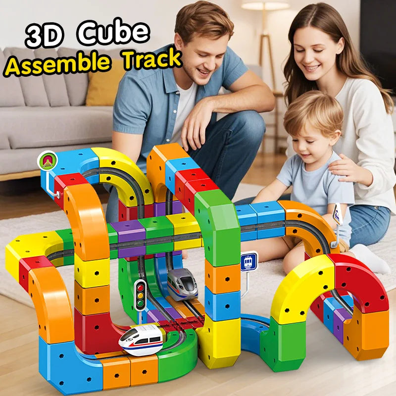 Treno Magico DIY Educativo Per Bambini Forme Multiple