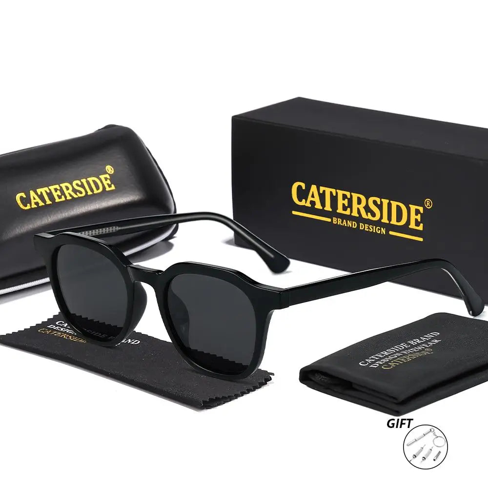 Caterside Occhiali Da Sole Polarizzati Per Uomo Lenti Quadrate UV400 All Aperto Leggeri E Confortevoli