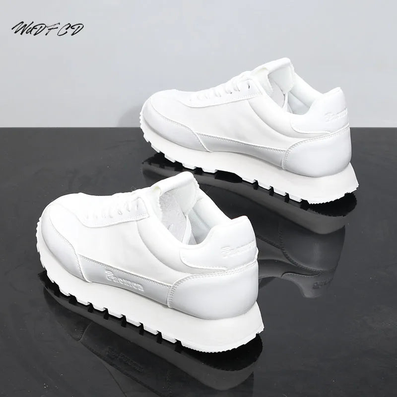 Scarpe Da Ginnastica Casual Uomo Donna Con Piattaforma Maggiorata Traspirante In Pelle Retro
