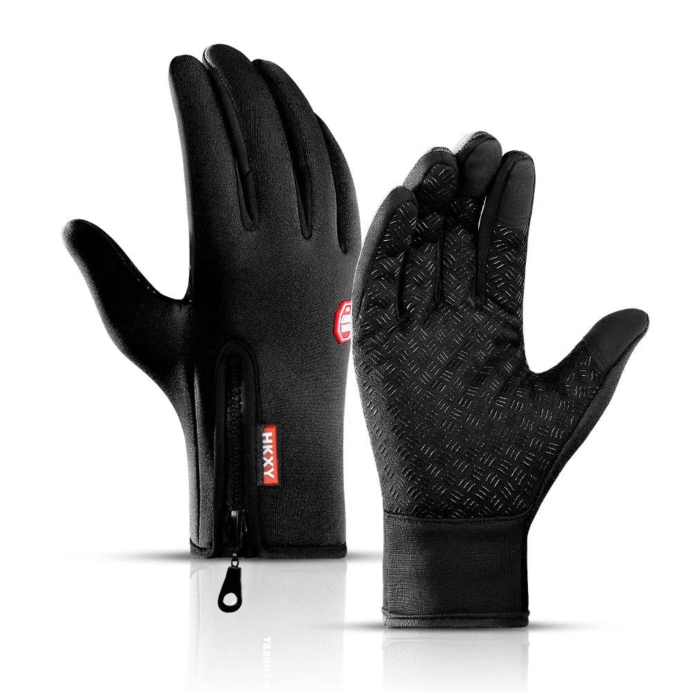 Guanti Da Ciclismo Invernali Con Supporto Al Polso E Touch Screen Antivento Antiscivolo Con Dita Intere