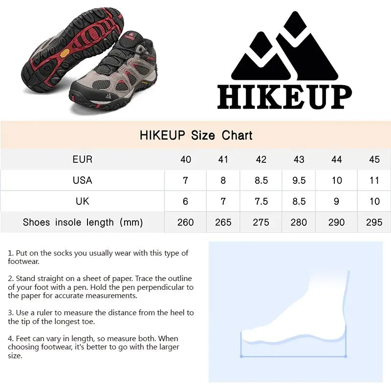 HikeUp Scarpe Da Uomo Traspiranti Antispruzzo Per Trekking All Aperto Alpinismo Sportivo Sneaker