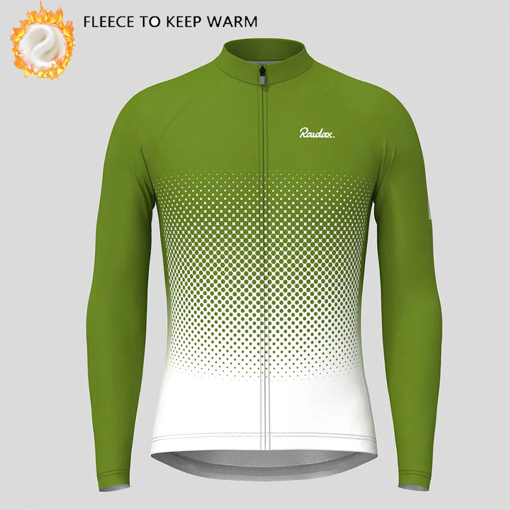 Raudax Abbigliamento Ciclismo Invernale Pile Termico Maglie Da Ciclismo A Maniche Lunghe Calde Giacche Da Bicicletta MTB