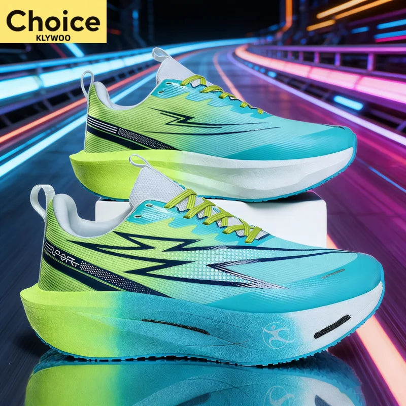 Scarpe Da Corsa Con Piastra In Carbonio Per Maratona Uomo Donna Traspiranti Leggere Antiscivolo Sneakers Di Marca