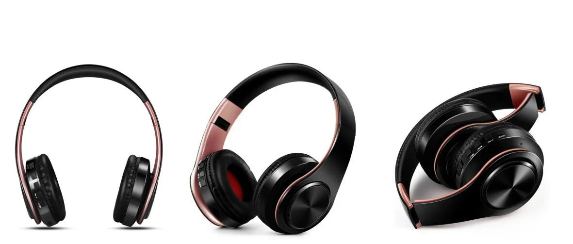 Cuffie Wireless Dorate Bluetooth con Microfono Incorporato Auricolare Stereo Universale per Android e iOS Regalo da Uomo