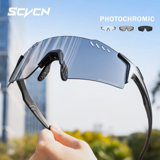 Occhiali Fotocromatici UV400 Per Ciclismo MTB Equitazione All Apertto Multisport Guida Golf Campeggio