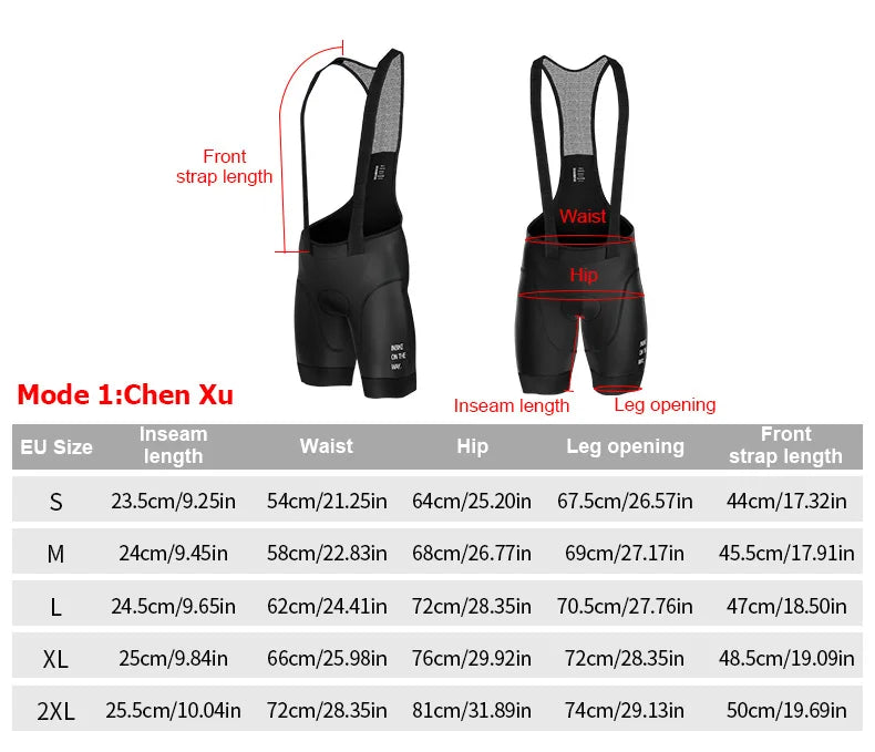 Pantaloncini Con Bretelle Da Ciclismo MTB Uomo Professionali Per Bici Da Montagna E Strada Abbigliamento Ciclismo