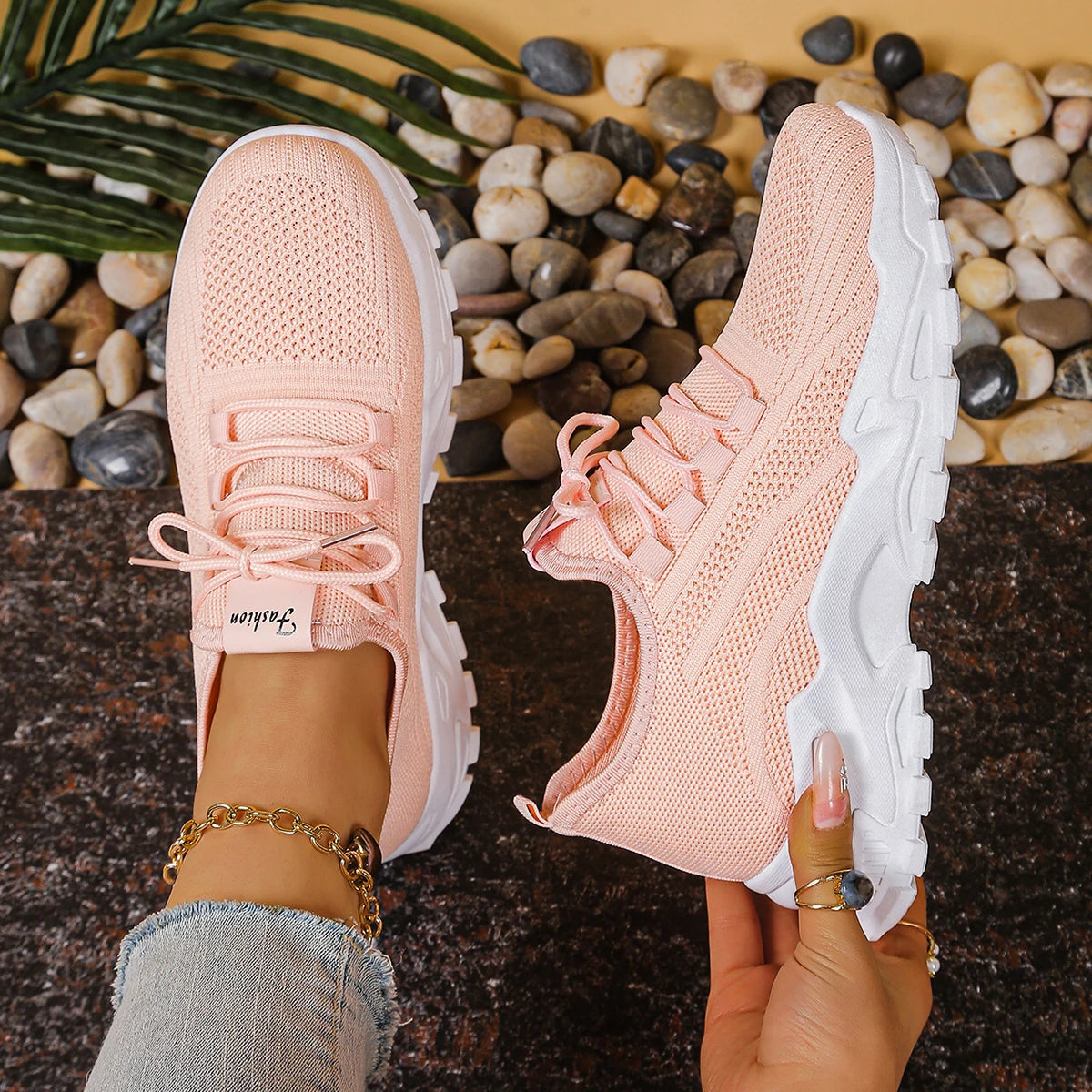 Scarpe Sportive Da Donna Traspiranti A Rete Singola Scarpa Casual Versatili Per Allenamento E Uso Quotidiano 2025