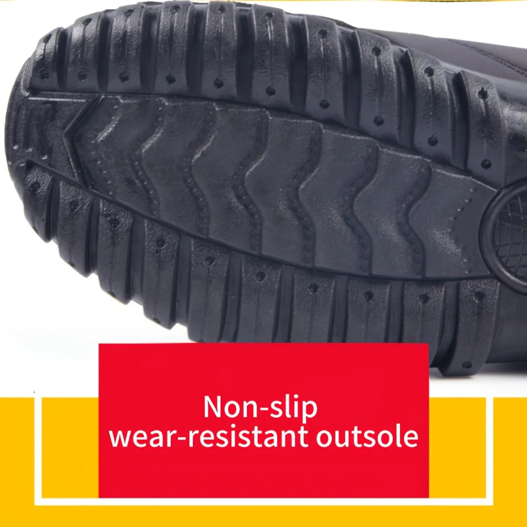 Scarpe Invernali Da Uomo Sneakers Stivali Da Neve Con Cerniera In Cotone Caldo Impermeabili Spedizione Gratuita