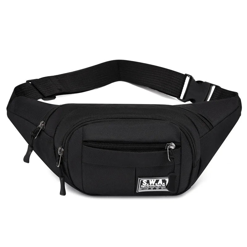 Nuovo Marsupio da Uomo Multistrato con Quattro Cerniere Borsa da Petto per Sport Outdoor e Tempo Libero