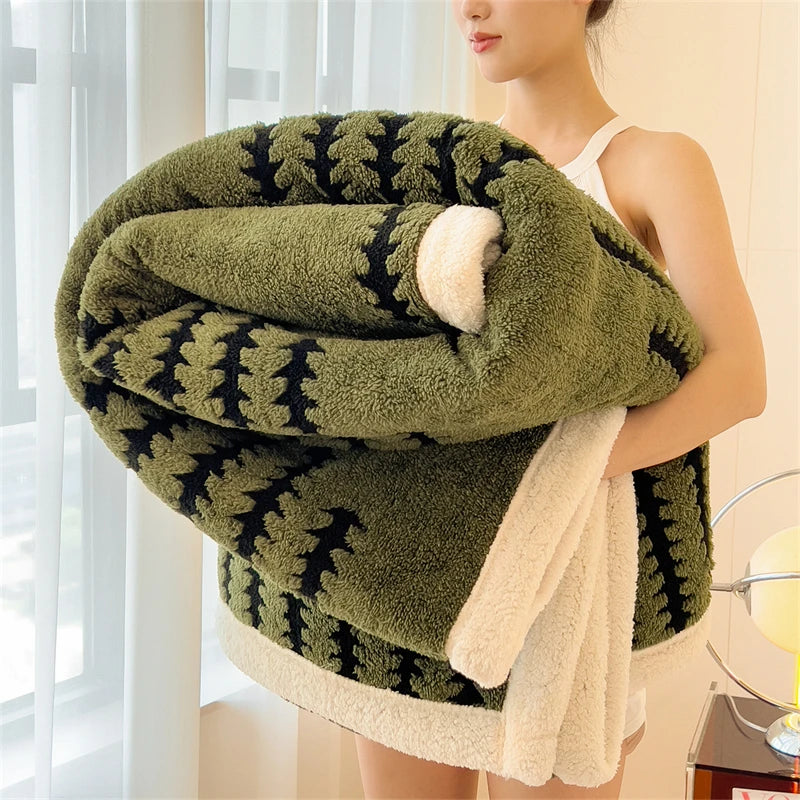 Coperta In Flanella Morbida Multifunzionale Queen Size Antistatica Portatile Per Pisolino Confortevole Delicata
