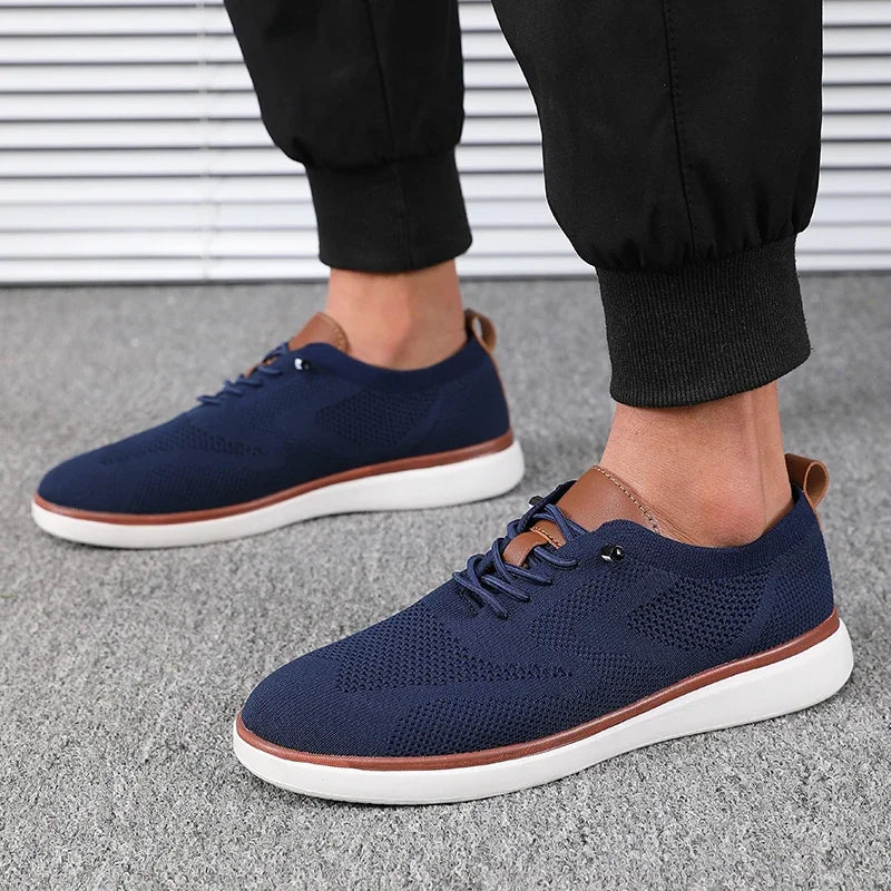 Scarpe Leggere Da Uomo Lavorate A Maglia Comode Per Tutto Il Giorno Con Vestibilità Eccellente Per Trekking Quotidiano