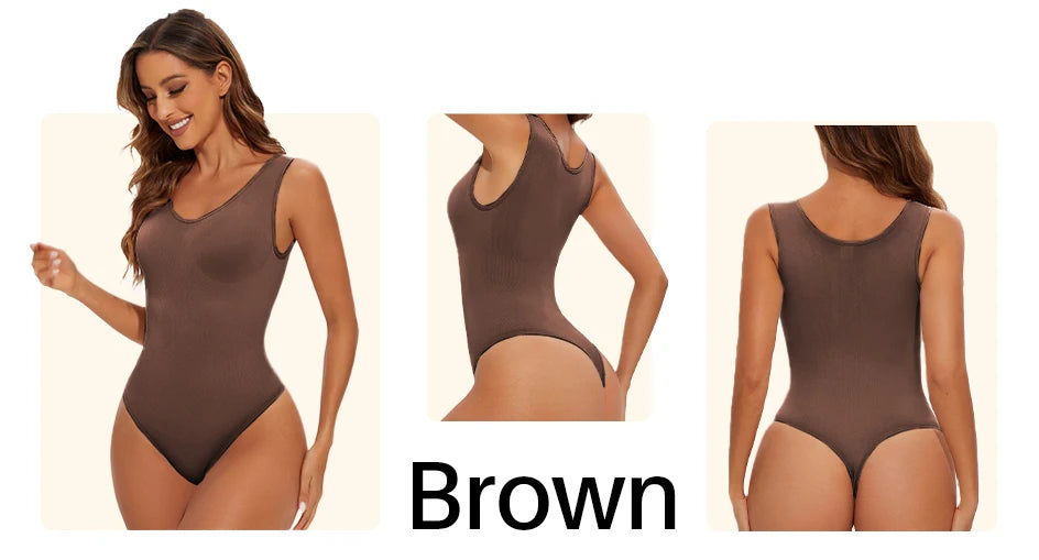 Body modellante senza cuciture per donna Body Shaper Perizoma modellante per il corpo Scolpire il seno Dimagrante Spalline larghe Shaper Nuovo