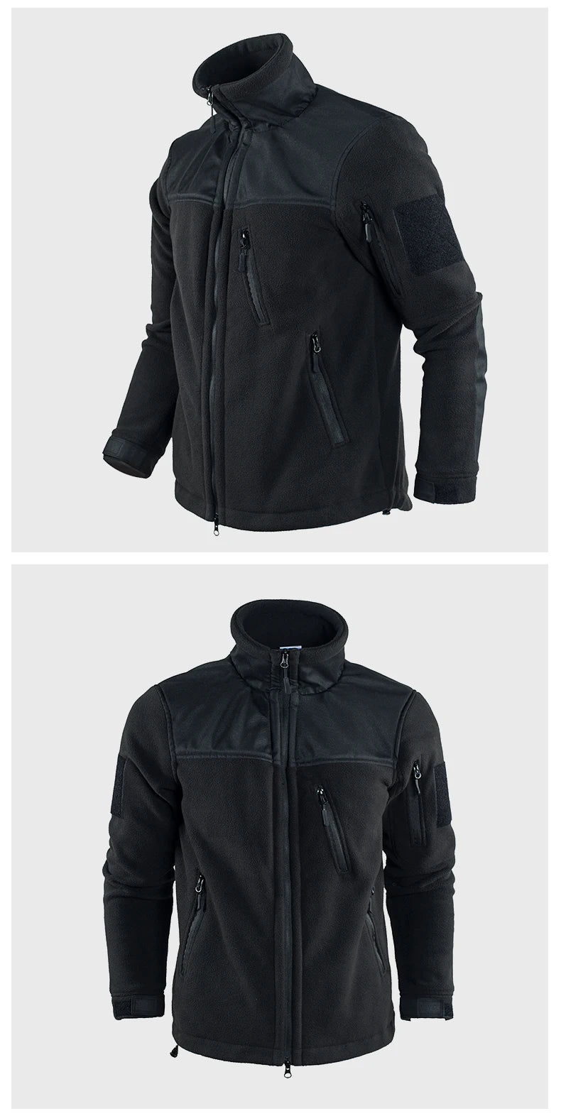 Giacca Invernale Tattica Militare In Pile Caldo Mimetico Cappotto Da Uomo Da Safari Outwear Abbigliamento Outdoor